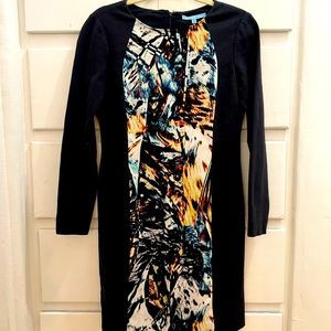 Antonio Melani navy and multi-colored dress size 6.